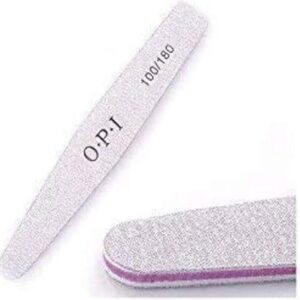 o.p.i grit nail filer 100180 double sided emery board for manicure pedicure 1 pc grey 43.2
